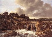 Jacob van Ruisdael Landscape with Waterfall France oil painting artist